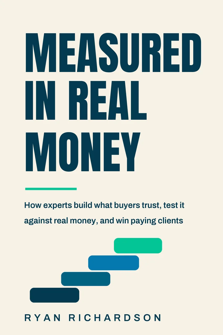 Front cover of Measured in Real Money by Ryan Richardson