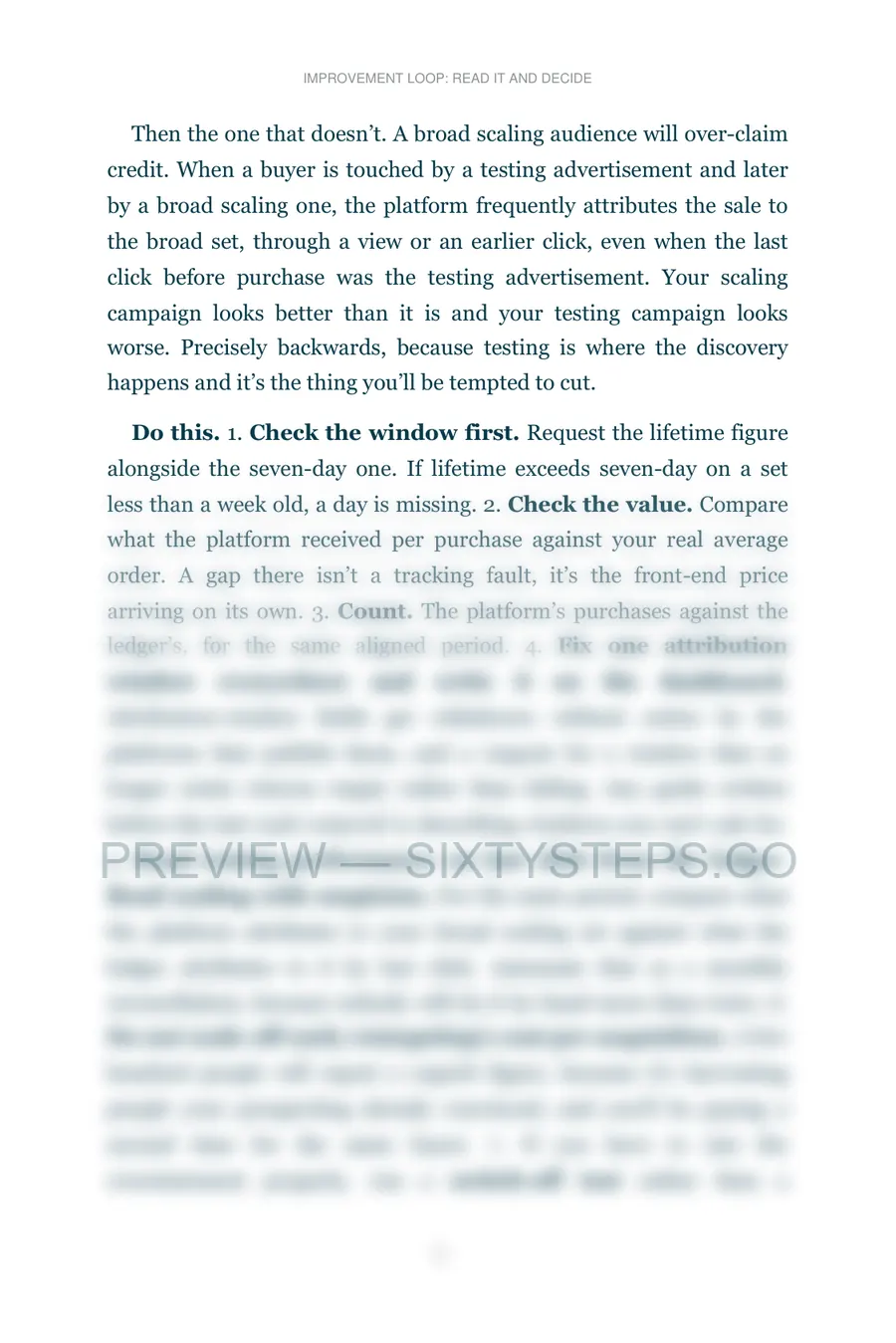 Preview page 2 from Improvement loop: read it and decide
