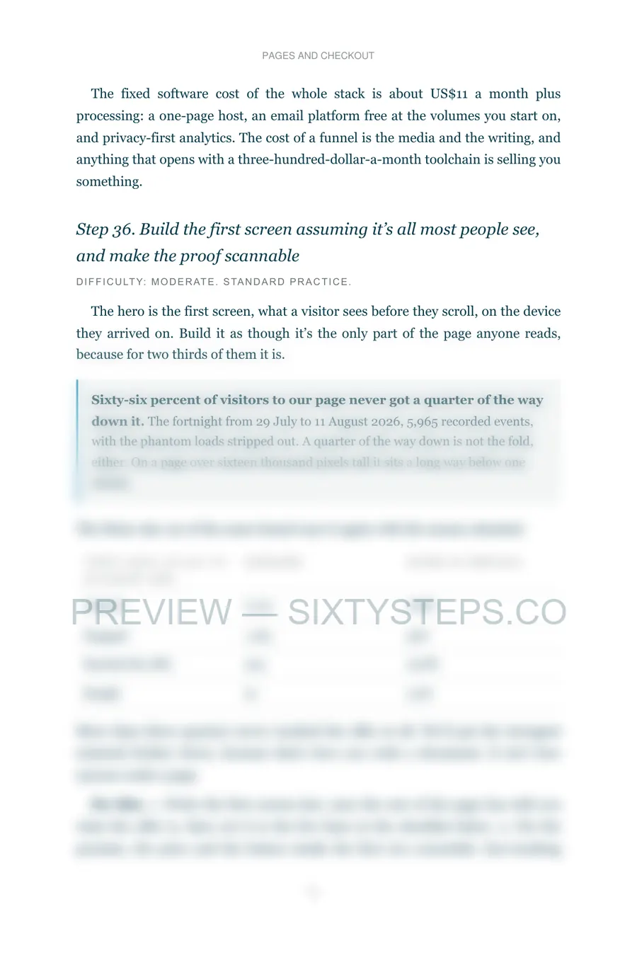 Preview page 1 from Pages and checkout