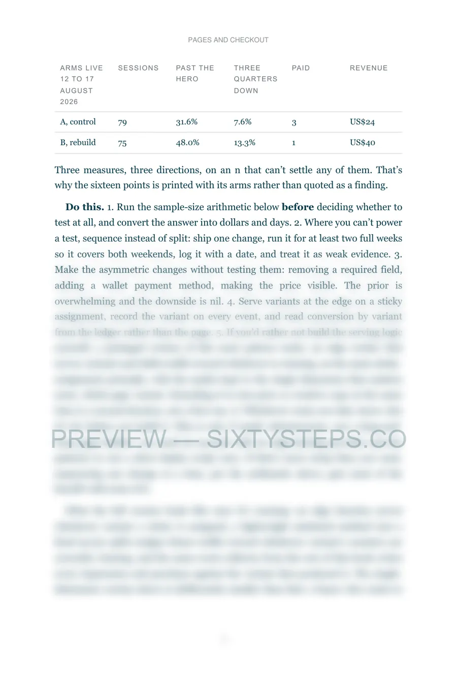 Preview page 2 from Pages and checkout