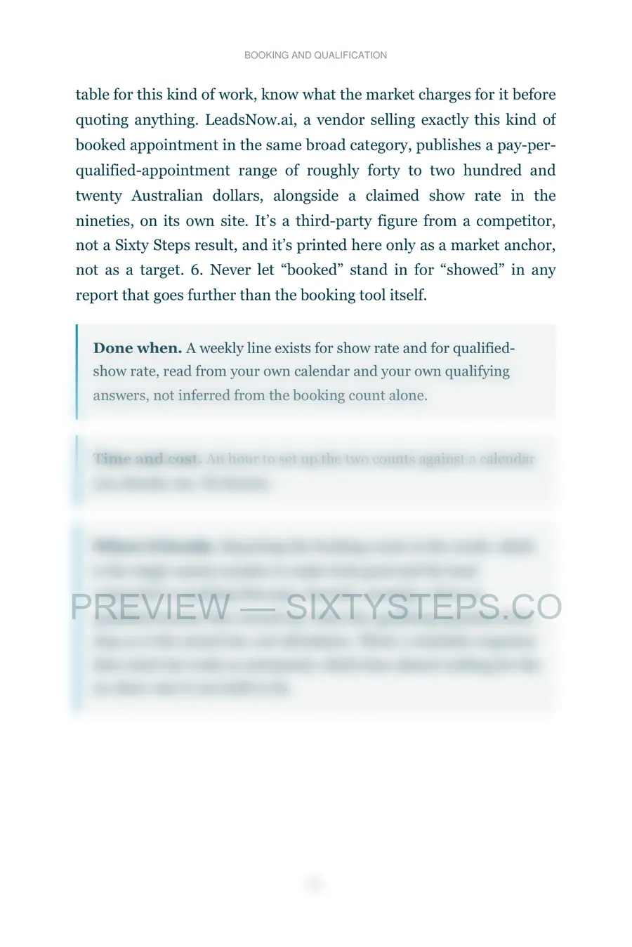 Preview page 3 from Booking and qualification